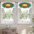 thumbnail image 2 of LALILO Kitchen Curtain Valance Decorative Mandala Mandala Rod Pocket Window Curtain 52"x 18" Set of 2, 2 of 5
