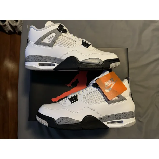 Ni - ke Ni - ke Air Jordan 4 Retro White Cement 2025 FV5029-100 Size 10.5