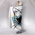 thumbnail image 3 of Cat Love Hooded Blanket, 3 of 4