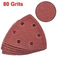 thumbnail image 3 of Lija de Detalle Triangular, Papel de Lijado, Almohadillas de Lijado Variadas, 6 Agujeros 80 Grits 10pcs, 3 of 5