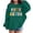 Dark Green, variant on Kids Cartoon Print Hoodie Long Sleeve Pocket Fleece Pullover For Boys Girls
