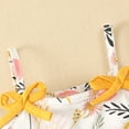 thumbnail image 6 of Toddler Girls Sleeveless Ruffles Sunflower Prints T Shirt Tops Vest Shorts Headbands Outfit Girl Summer Clothes, 6 of 6