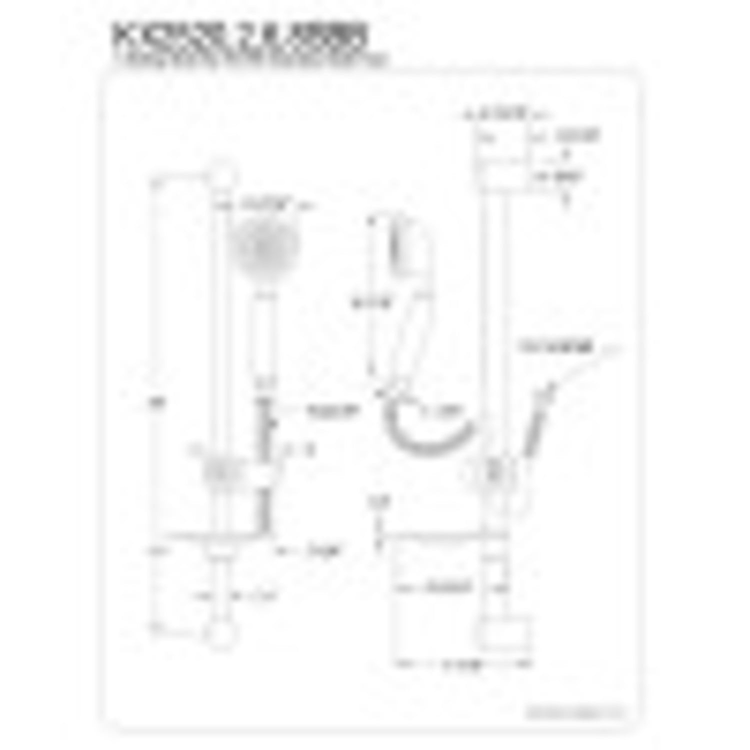 Kingston Brass KX2520SBB Shower Scape 5-Function Hand Shower with Slide Bar Kit, Matte Black