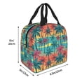 thumbnail image 4 of Kdxio Hawaii Palms Print Insulated Lunch Bag,Reusable Tote Lunch Box for Women Men,Leakproof Cooler Lunch Bags for Work Office Travel Picnic, 4 of 6