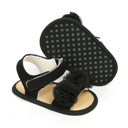 

Cathalem Fisherman Sandals for Toddlers Baby Infant Girls Rose Princess Sandals The Floor Barefoot Non Toddler Summer Shoes Boys Black 9 Months
