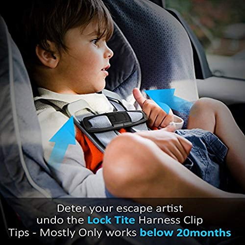 Haute qualité voiture bébé sécurité sangle de sécurité ceinture harnais  poitrine enfant Clip sûr boucle 1pc enfant en bas âge pince ceintures de  sécurité accessoires (Black)