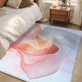 thumbnail image 4 of 2.7'x5' Area Rugs, Pink Abstract Art Indoor Outdoor Area Rug for Living Room Bedroom, Modern Art Wave Washable Bathroom Rugs Kitchen Floor Carpet Mats Home Decor Aesthetic, 4 of 8