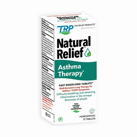 The Relief Products, Natural Relief, Asthma Therapy, 70 Tabs