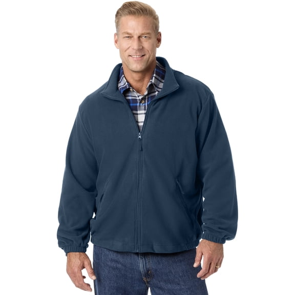KingSize Men's Big & Tall Explorer Plush Fleece Full-Zip Jacket