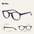 thumbnail image 2 of OPULIZE Zen Reading Glasses Small Mens Womens Spring Hinges R24, 2 of 6