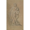 thumbnail image 2 of Pierre Charles Trémolières 12x18 Black Ornate Wood Framed Double Matted Museum Art Print Titled - Venus Supported by a Nereid (1738), 2 of 5