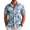 Green-palm Tree, variant on Mens Hawaiian Shirts Short Sleeve Button Down Aloha Shirts Summer Vacation Beach Shirts