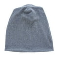 thumbnail image 5 of Bomber Hats CQXIDFH Woven Crochet Slouchy Beanie, Pleated Baggy Beret Style Winter Hat, Unisex Fashion Headwear, Fishing Cap (Light blue, One Size), 5 of 5
