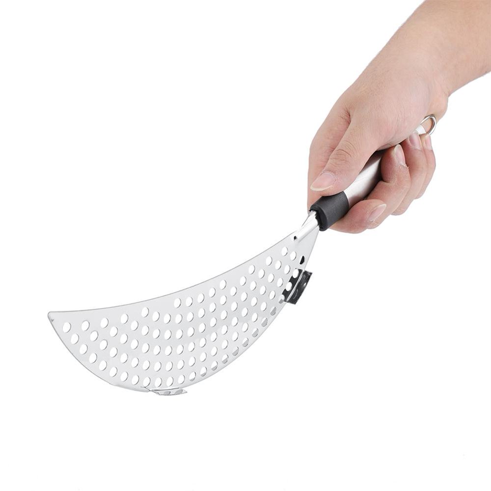 OTVIAP Stainless Steel Pot Strainer Kitchen Colander Drainer All Purpose Food Strainer, Pot