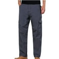thumbnail image 2 of UVEASISHA Mens Lightweight Cargo Pants Slim Fit Casual Cotton Hiking Pants Workout Joggers Sweatpants for Men Tapered Outdoor Camping Pants with Pockets Gray S, 2 of 5