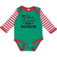 thumbnail image 3 of Inktastic My Best Friend is My Big Sister with Hearts Boys or Girls Long Sleeve Baby Bodysuit, 3 of 5