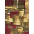 thumbnail image 1 of Unique Loom Barista Urban Distressed Area Rug 2' 2 x 3' Rectangular Multi/Olive, 1 of 10