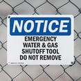 thumbnail image 5 of (2 Pack) Emergency Water And Gas Shutoff Tool Do Not Remove OSHA Notice Sign, 5 of 8