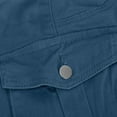 thumbnail image 4 of Mrat Mini Skirts Women's Zipper Button High Waist Short Skirt Summer Solid Irregular Pockets Skirt Skirts for Women Plus Size S-168 Blue S, 4 of 4