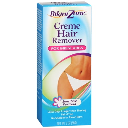 Bikini Zone Creme Hair Remover, 4 Minute Formula for Sensitive Areas 2.0 oz.(pack of
