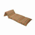thumbnail image 4 of Abstract Floor Pillow Lounger Cover, Tribal Pattern Aztec Motifs with Zigzags Geometric Design Pattern, Nap Mat Printed Fabric Case for 5 Pillows, 88" x 27", Fern Green Orange, by Ambesonne, 4 of 5