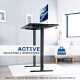 thumbnail image 6 of VIVO Black Electric Stand Up Desk Frame, Single Motor Standing Adjustable Base, 6 of 8