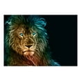 thumbnail image 3 of Tiptophomedecor Animal Wallpaper Wall Mural - Abstract Lion, 3 of 4