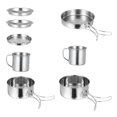 thumbnail image 4 of Homoyoyo 1 Set Picnic Cooking Utensils Round Camping Cooking Kit with Storage Bag for Easy Carry, 4 of 7