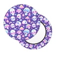 thumbnail image 2 of KLL Skull mushroom colorful Round Bar Chair Cushion Cover 12 inch ,Bar Stool Protector with Elastic, Soft Washable, 2 of 6