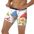 thumbnail image 3 of Cauagu Autumn Funny Gnomes Print Men's Boxer Briefs, Funny & Cute Underwear Elastic Waistband Briefs Ideal Gift for Men,1-Pack, 3 of 7