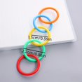 thumbnail image 3 of 50pcs Colorful Plastic Detachable Binder Rings, Paper Clips for Ring Binding, 3 of 9