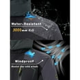 thumbnail image 2 of TACVASEN Men's Winter Ski Jackets Waterproof Fleece Mountain Jacket Windproof Warm Coat with Hooded Snowboard Insulated Jacket Parka Raincoat with Multi-Pockets Black Gray Size XS, 2 of 7