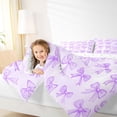 thumbnail image 4 of Castle Fairy Cute Ribbon Bow-Tie Full Size Comforter Sets,Dreamy Girly Bow Bedding Sets, 4 of 8