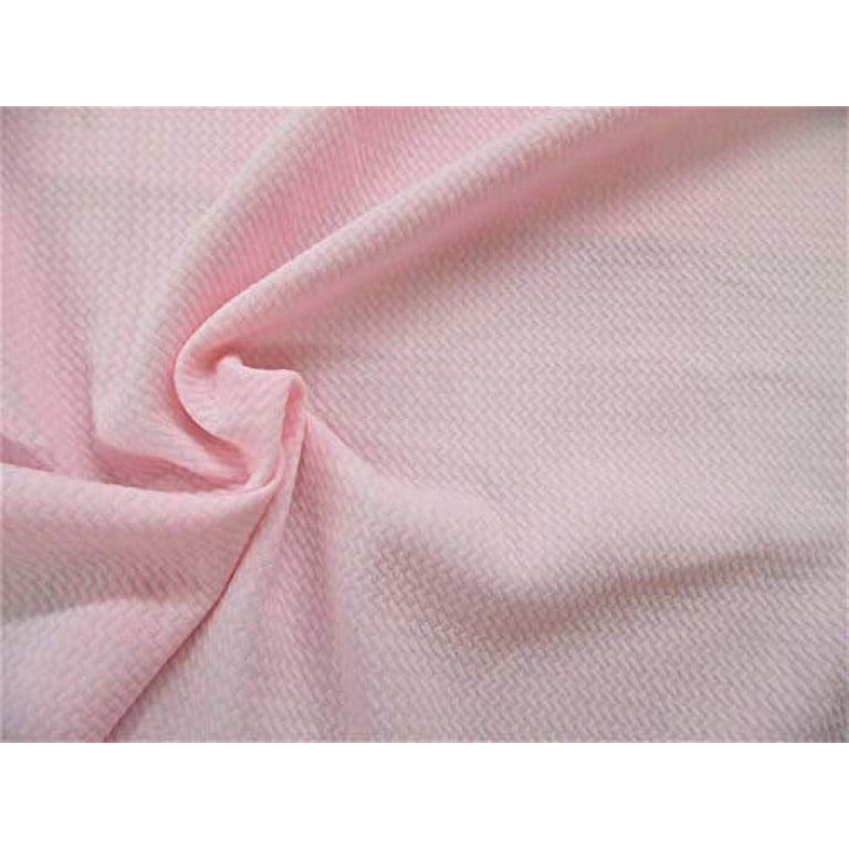 Bullet Textured Liverpool Fabric 4 Way Stretch Pastel Pink R32 