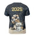 thumbnail image 2 of Happy New Year Bichon Frise Welcome 2025 Balloon Firework Party All Over Print 3D Shirt Unisex Merch Bichons Dog Lovers Gifts Idea - 01014, 2 of 6