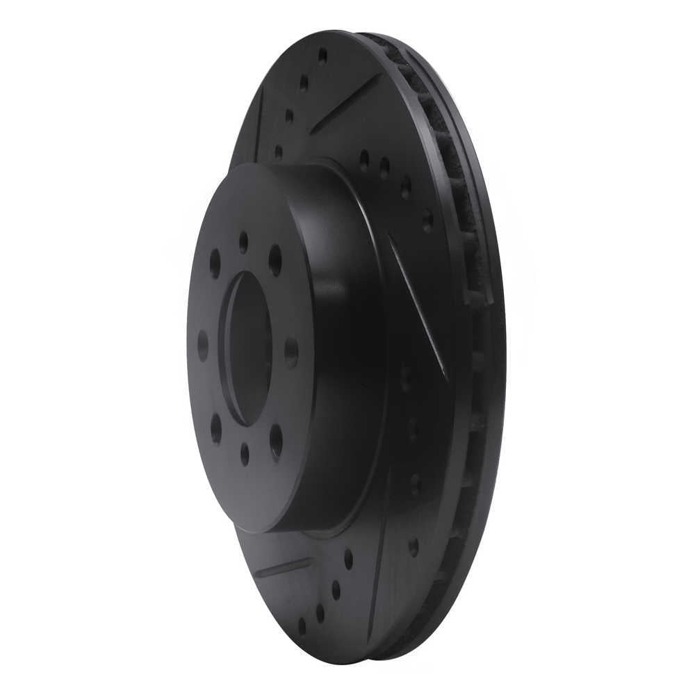 Dynamic Friction Company 633-59015L DFC Brake Rotor - Drilled And Slotted - Black