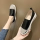 thumbnail image 1 of Zapatillas sin cordones a la moda para mujer, zapatos informales planos con plataforma brillante y diamantes de imitación para mujer Wmkox8yii  nm10714, 1 of 8