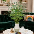 thumbnail image 6 of Iumwxz Artificial St. Patrick's Day Shamrock Cuttings for Home Decor, 39cm Tall Bouquet with Silk and Velvet Flower Heads, No Vase Included, No Maintenance Required for Indoor Arrangements, 6 of 7