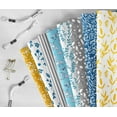 thumbnail image 6 of Soimoi 8 Pc Fat Quarter Bundle,Floral DitsyPrint 18"x 22"DIY Patchwork-100% CottonPre-Cut Quilting Fabric Blue, Grey, Dark Yellow, 6 of 6
