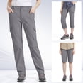 thumbnail image 5 of POENTAB Women's Hiking Zip Off Pants Convertible to Shorts with Multi Pockets Lightweight Camping Trousers Gray, 5 of 7