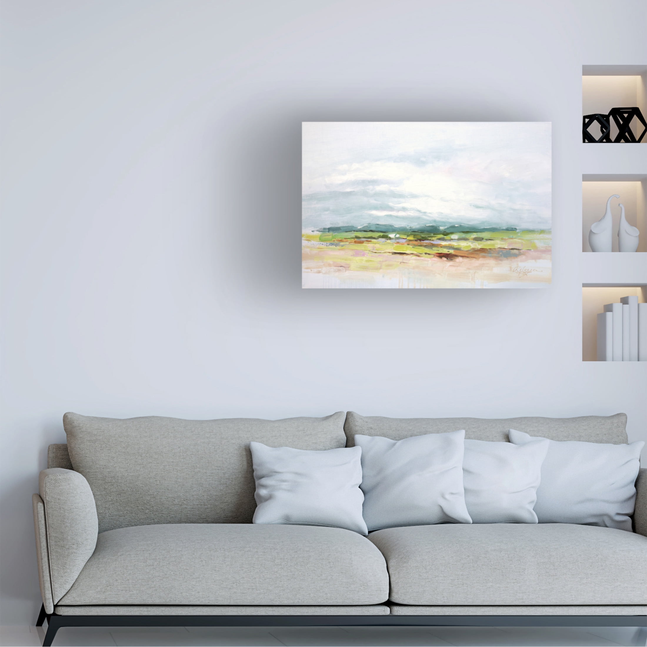 Canvas Wall Art - Rebecca Fox 'One Cloudy Day' Wall Art for Living Room, Bedroom, or Office Décor by Trademark Fine Art - 19 x 12 Inches