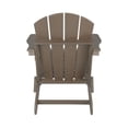 thumbnail image 3 of Westin Outdoor 2-Piece Set Plastic Adirondack Chair with Ottoman Footrest Included, Weather Wood, 3 of 4