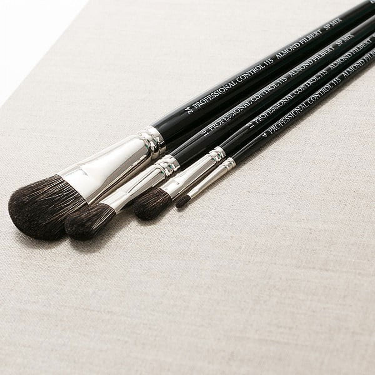 New York Central Professional Control Oil Brushes - Luxury Professional Brushes for Oil Paint, Artists, Superior Control, & More! - [SP Mix Almond Filbert - Size 12]