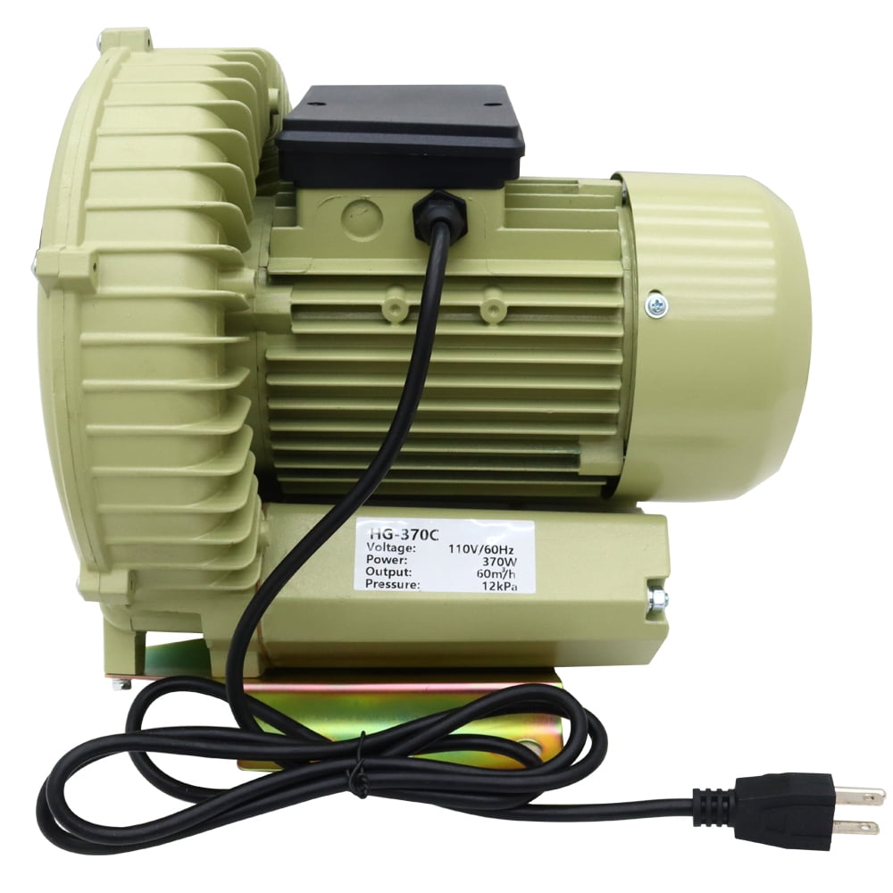 PreAsion Aquarium Seafood Pond Fish Tanks Air Pump Blower Aquaculture Pond Fish Tank Air Blower Gas Pump 110V 60HZ 370W