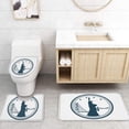 thumbnail image 4 of FMSHPON Independence Day 4th of July 4 Piece Bathroom Set Shower Curtain Bath Rug Contour Mat and Toilet Lid Cover, 4 of 8