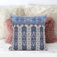 thumbnail image 2 of Amrita Sen Designs  18 x 18 in. Taj Garden Columns Duo Suede Zippered Pillow with Insert - Blue, Green & Grey, 2 of 5