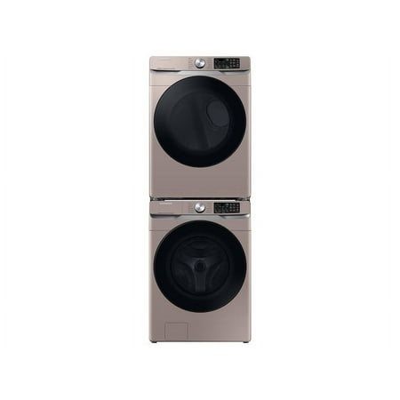 Samsung - 4.5 Cu. Ft. High-Efficiency Stackable Smart Front Load Washer with Steam and Super Speed Wash - Champagne
