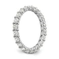 thumbnail image 5 of 14k White Gold Round Cut Diamond Eternity Wedding Band Anniversary Ring Size 5.5 - 1.85 Ct., 5 of 6