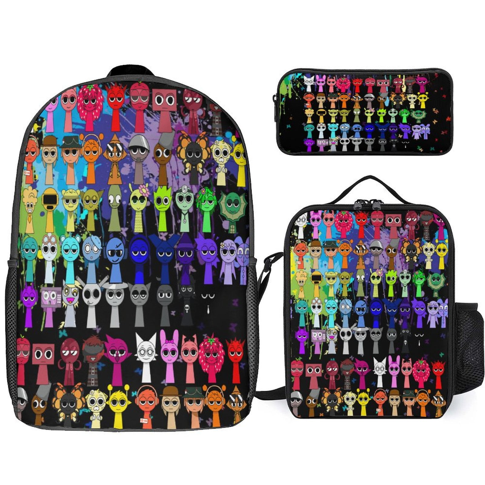Kids Backpack With Insulated Lunch Box & Pencil Case - 16 Inch School Bookbag, Lightweight, Shark Design, For Boys & Girls - View #7