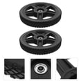 thumbnail image 3 of LOLIPPYY 2-Pack 12-Inch Heavy-Duty Lawn Mower Wheels with PVC Tires and PP Hubs, Universal Fit for Garden Tillers and Yard Carts, 12.7mm Bearing Hole, 3 of 7